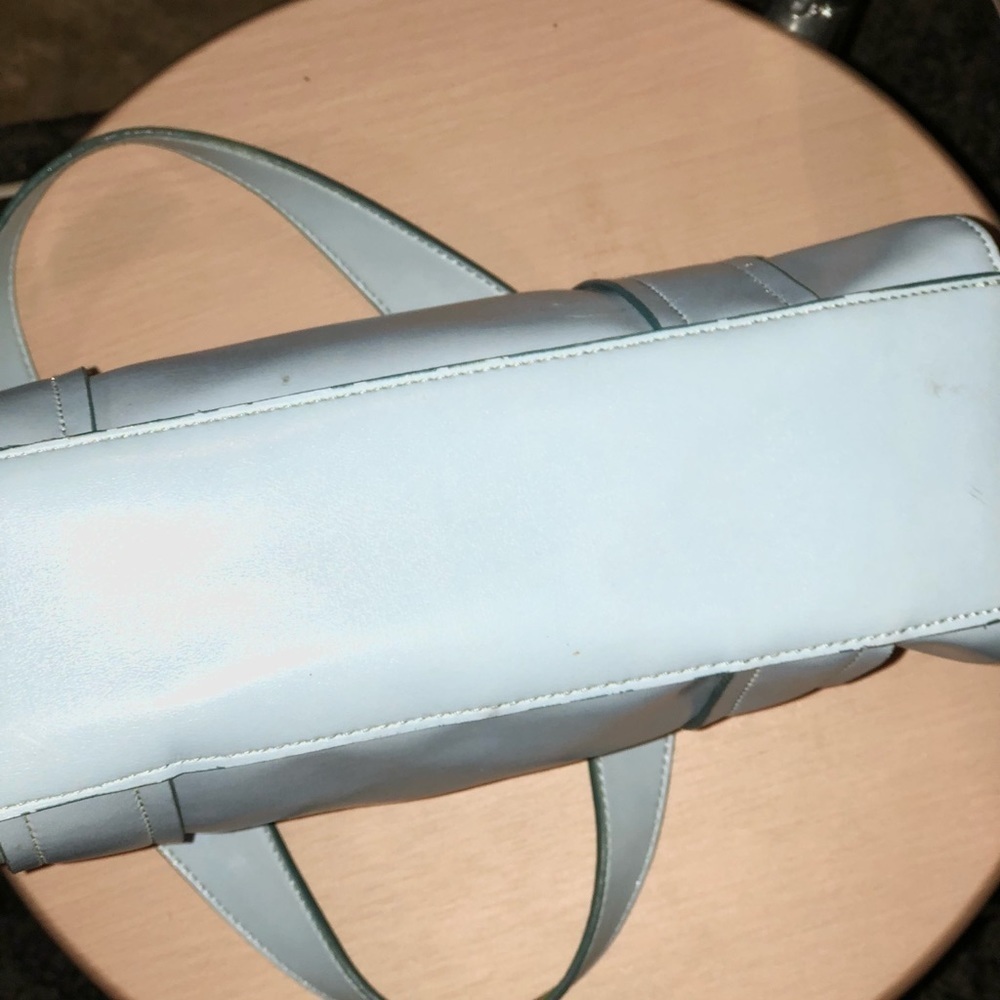 Mondani New York Pale Blue and green hand bag purse - Picture 5 of 9